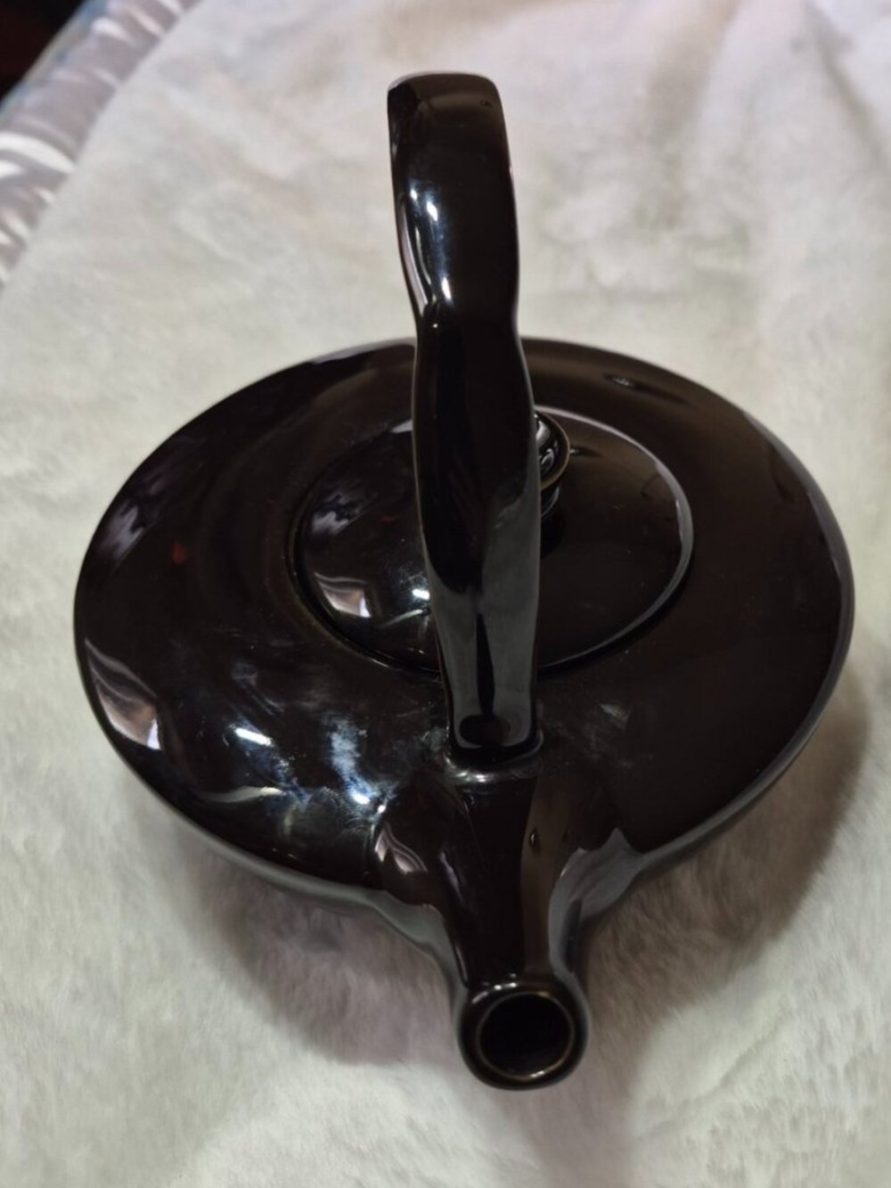 Vintage Teaopia Black Ceramic Teapot 400ml Minimalist Asian Style